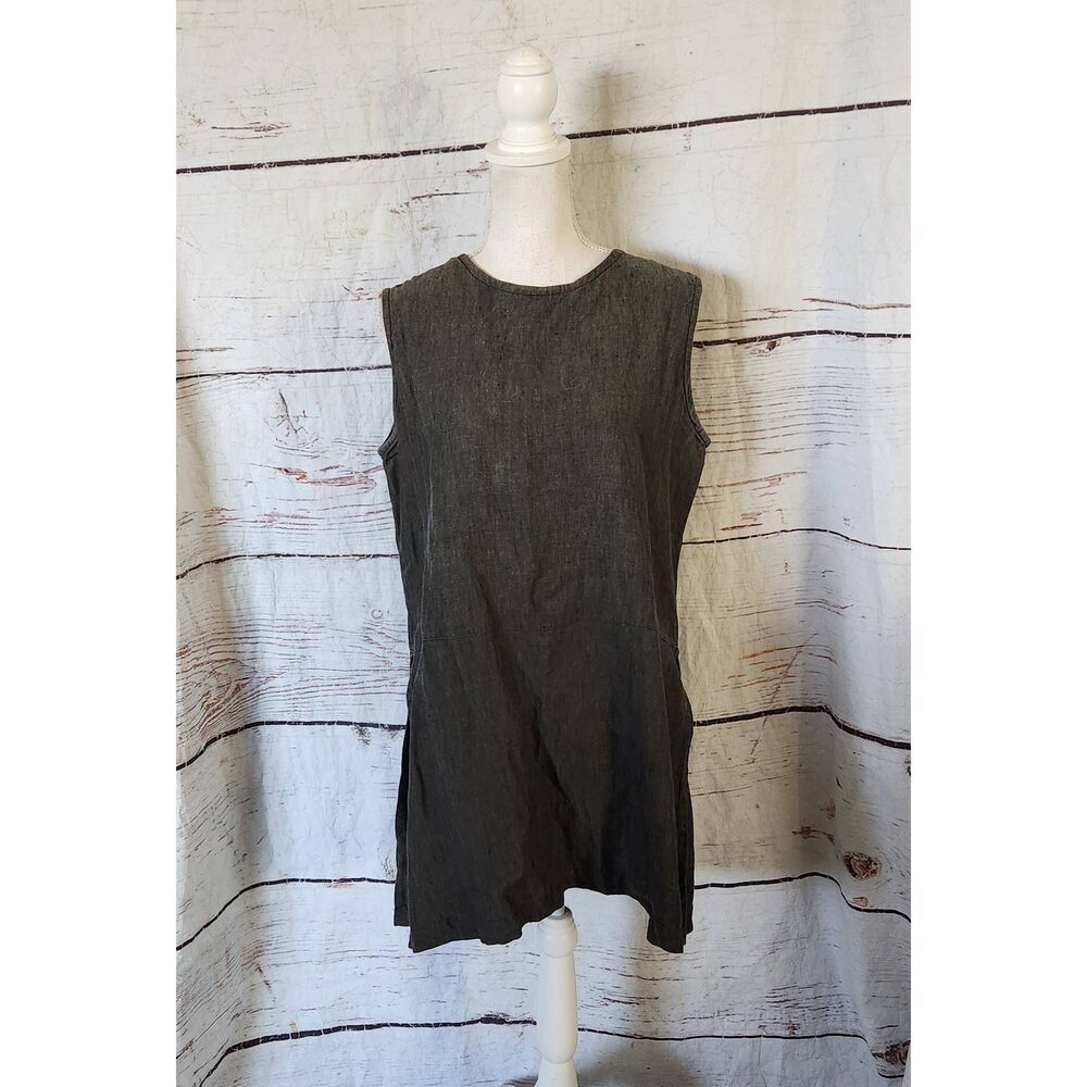 Bryn Walker‎ Linen Lagenlook Sleeveless Tunic Size Small